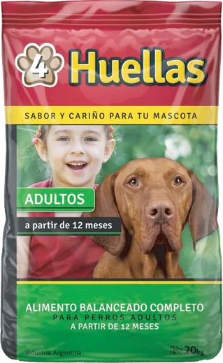 Bolsa de 4 Huellas Perros Adultos Mordida Grande